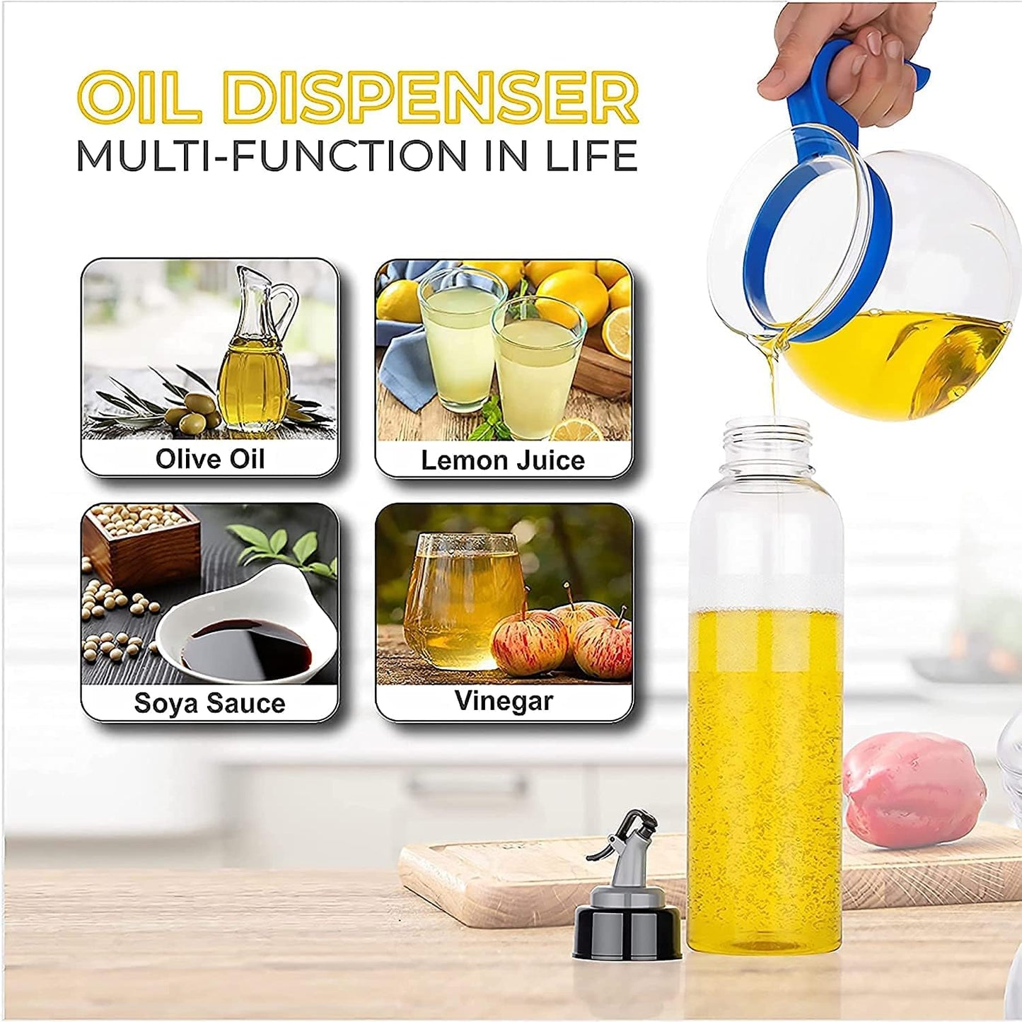 Auto Flip Olive Oil Bottle Dispenser Limited Edition Kitchen Accessory