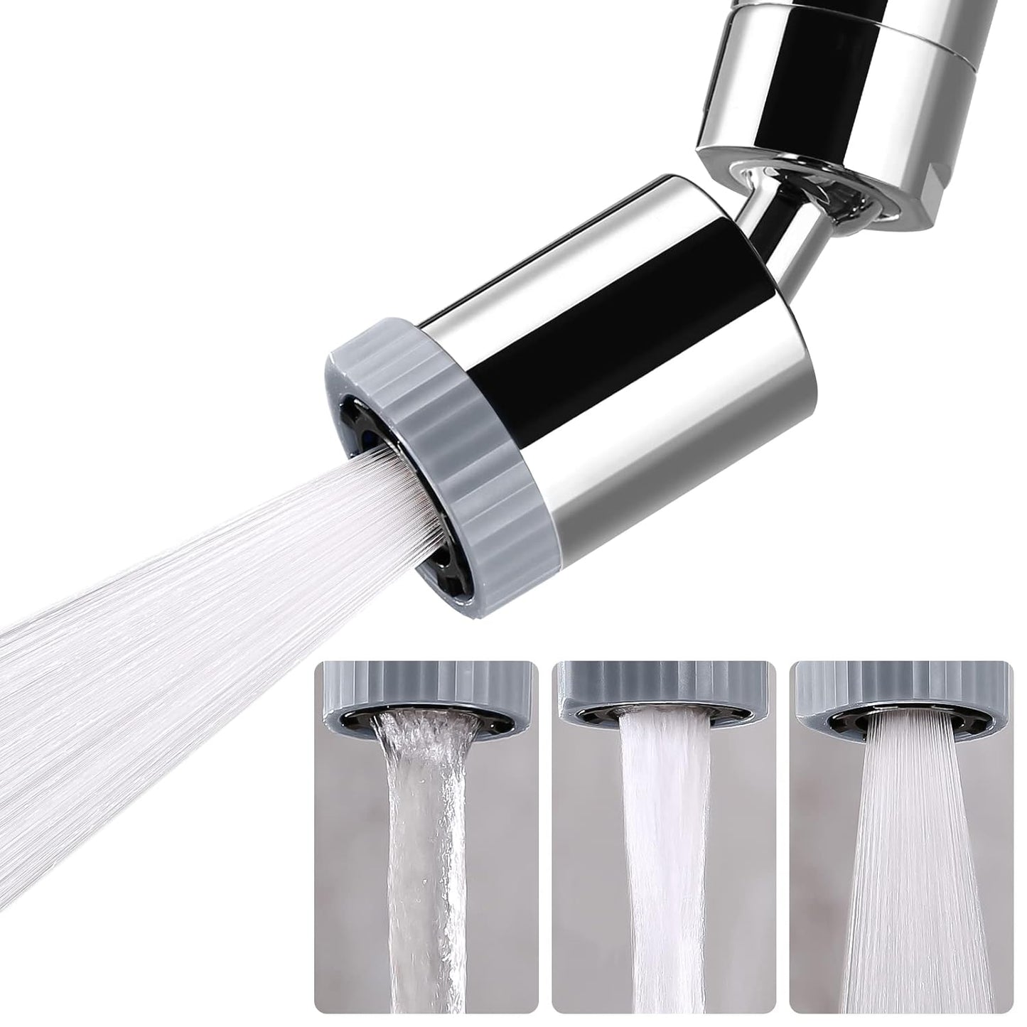 1080° Rotating Faucet Extender | 3 Spray Modes & Universal Fit