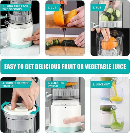 Portable USB Rechargeable Citrus Juicer | Fresh Juice Anytime, Anywhere