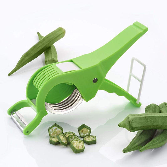 Premium Plastic 2 In 1 Vegetable And Fruit Cutter With Peeler